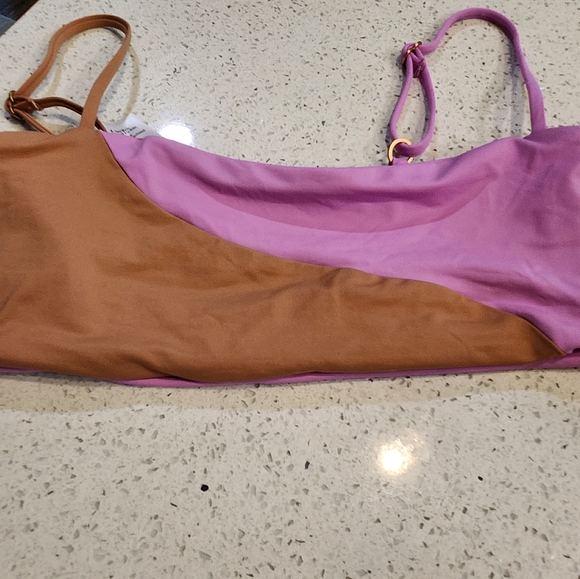 L Space Bikini Rosebud Putty Top M - Picture 3 of 6